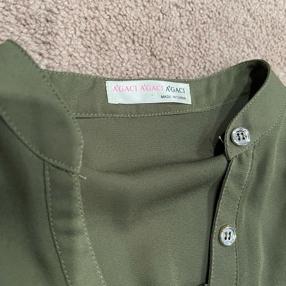 Army Green A’GACI Romper - Picture 4 of 5